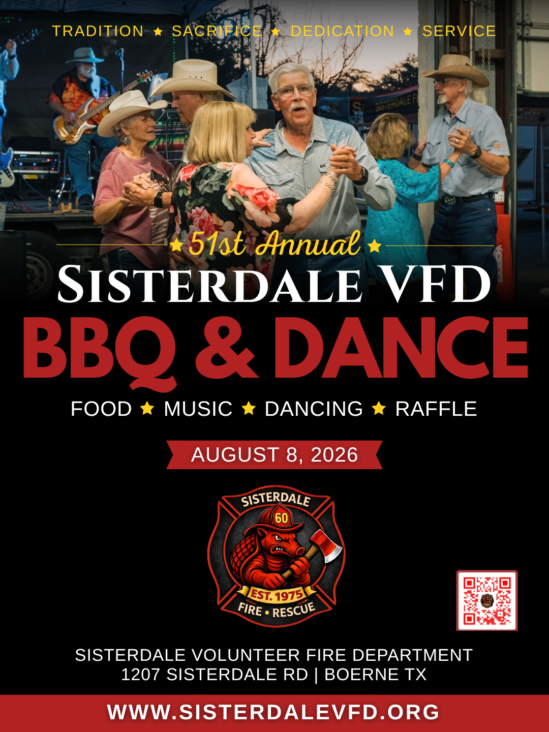 51st Annual Sisterdale VFD BBQ &amp; Dance