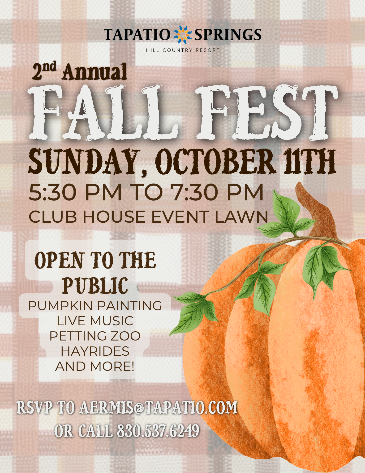 2nd Annual Fall Fest at Tapatio Springs