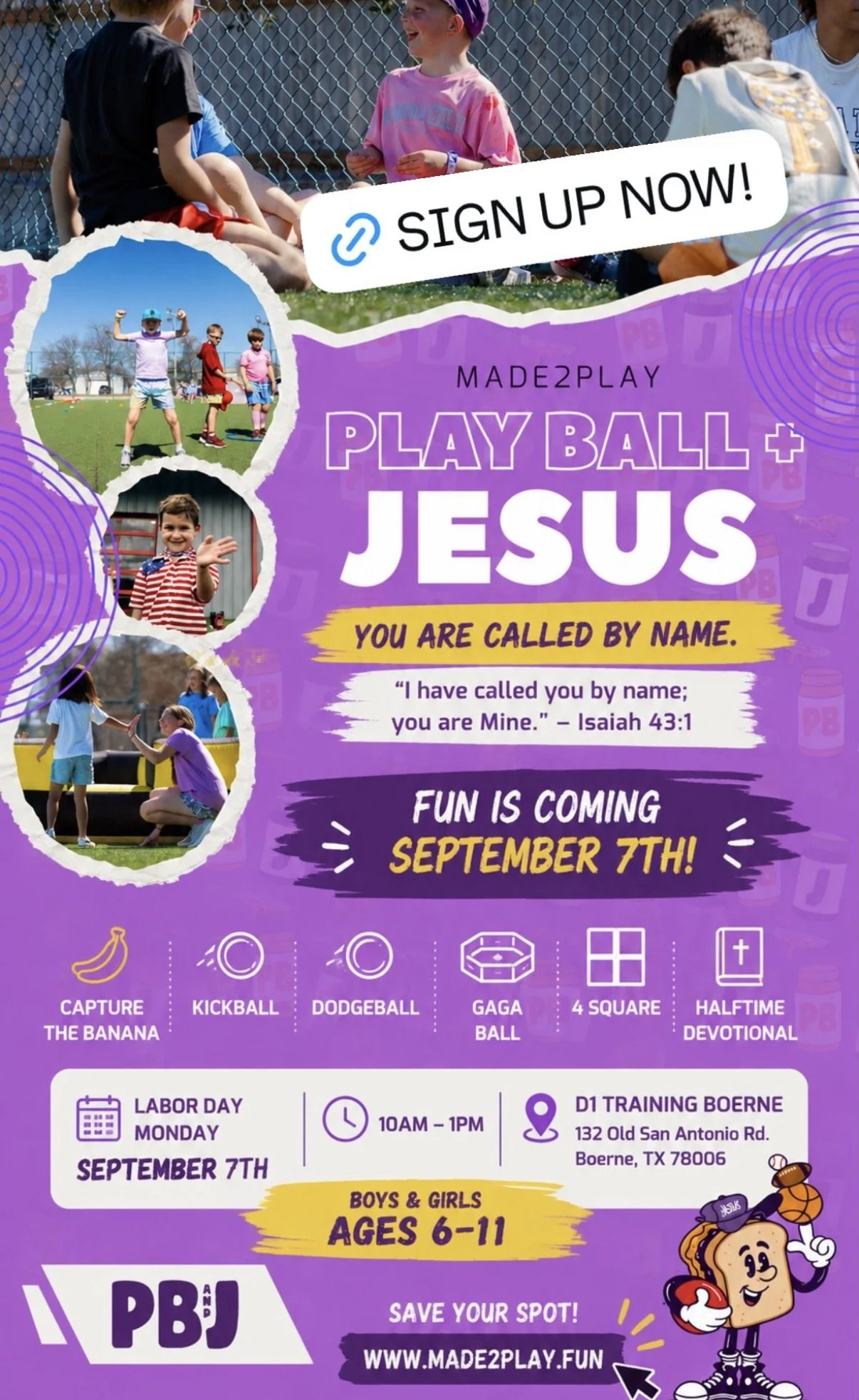Play Ball + Jesus with Made2Play 🏃‍♀️🏀