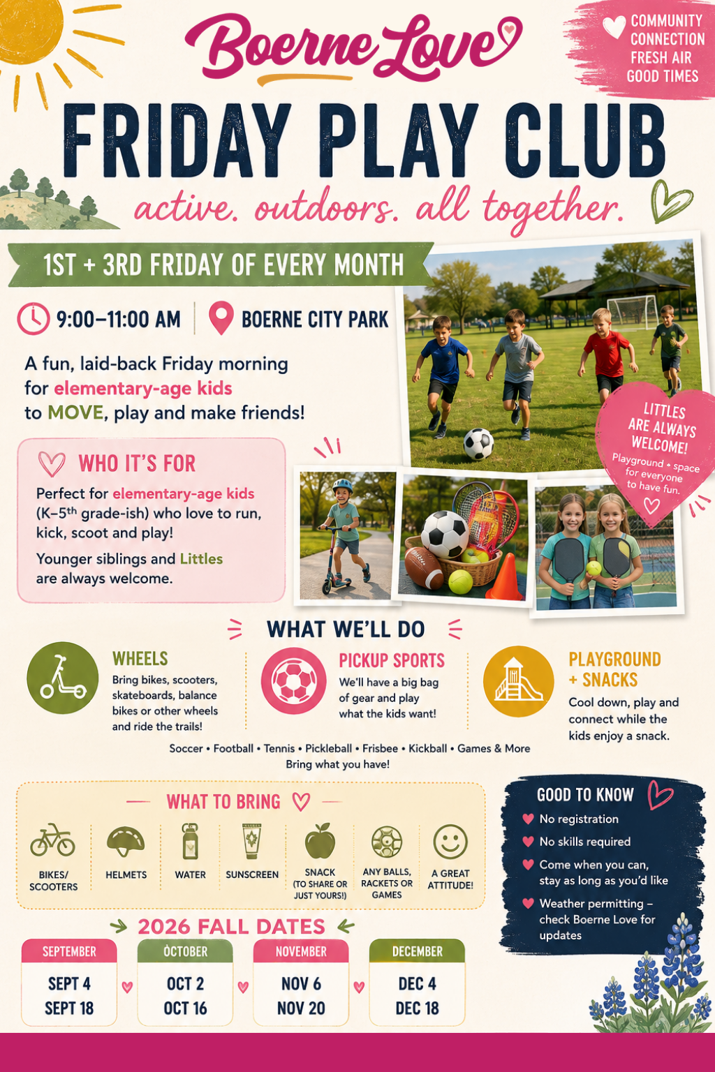 Boerne Love Friday Play Club