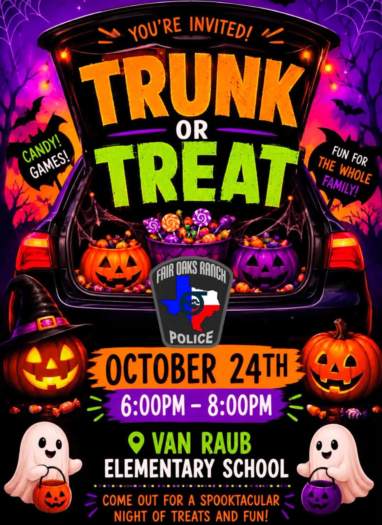 Trunk or Treat at Van Raub Elementary