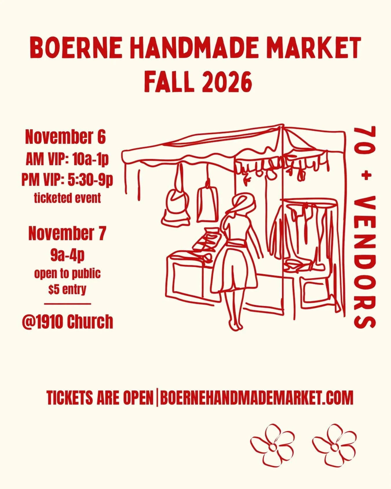 Boerne Handmade Market – Fall 2026