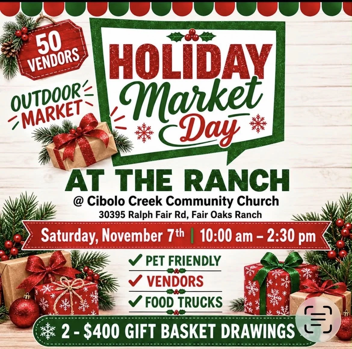 Holiday Market Day at the Ranch