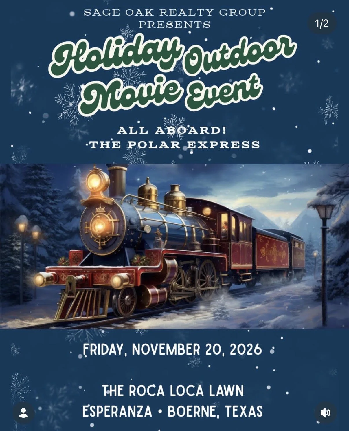 The Polar Express Holiday Outdoor Movie Night