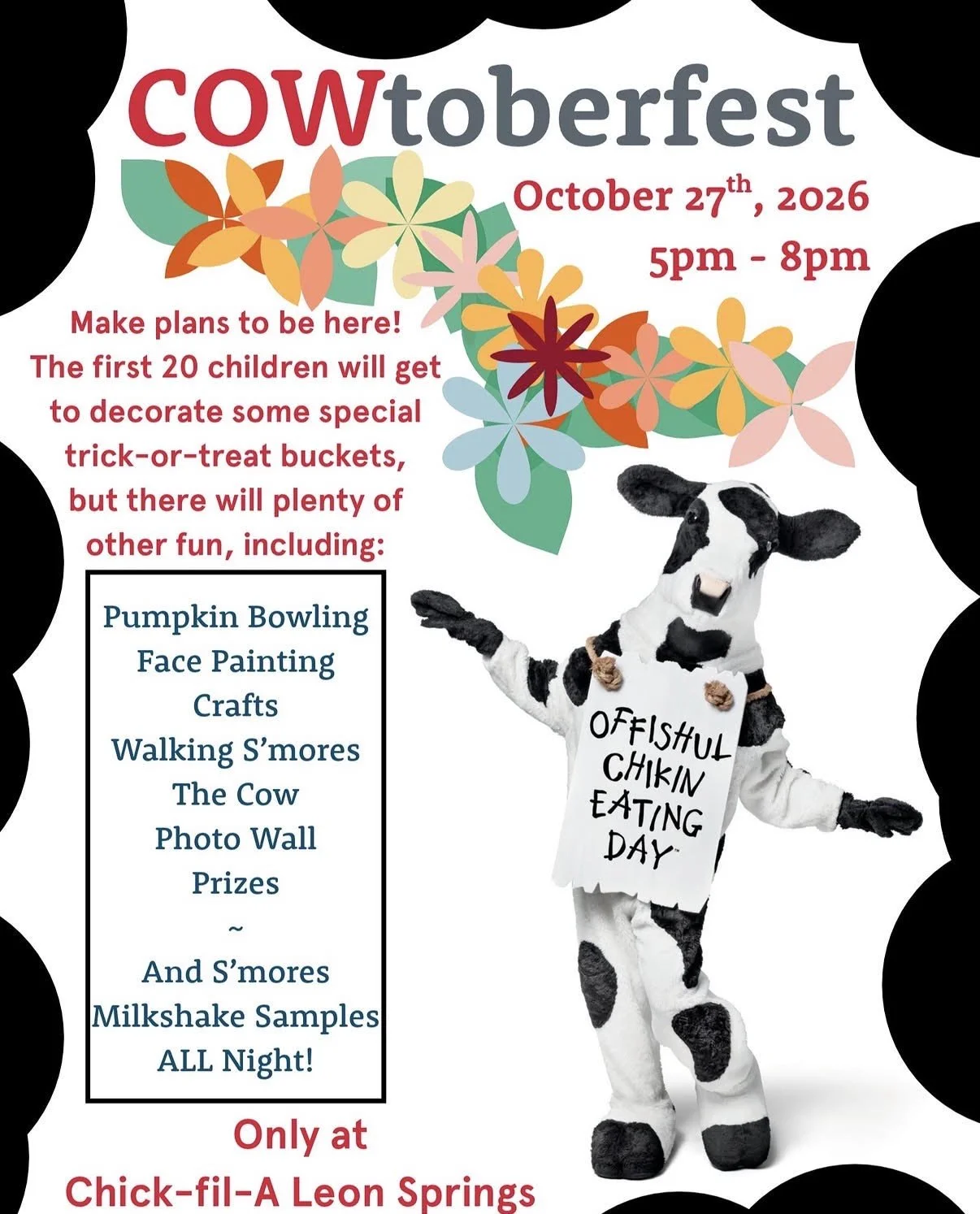 COWtoberfest at Chick-fil-A Leon Springs