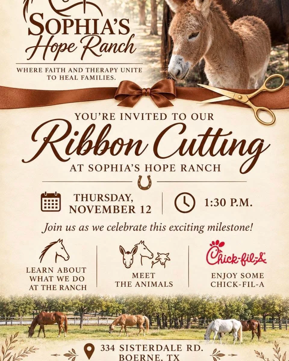 Sophia's Hope Ranch Ribbon Cutting
