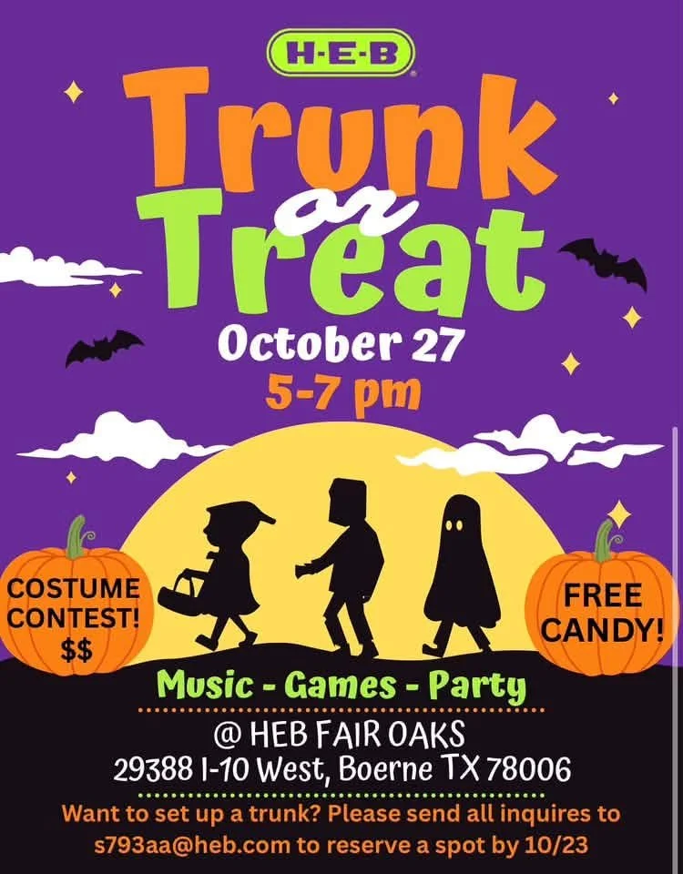 H-E-B Fair Oaks Trunk or Treat