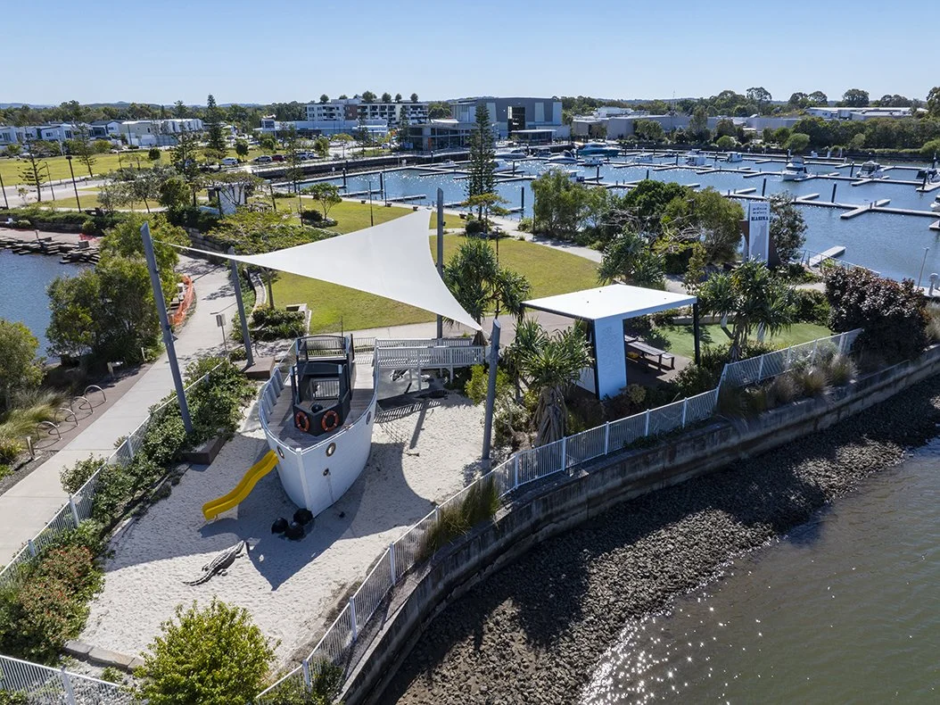 Anembo Landscape Architects, Sunshine Coast - Public Park landscape & playground design - The Basin Park, Pelican Waters