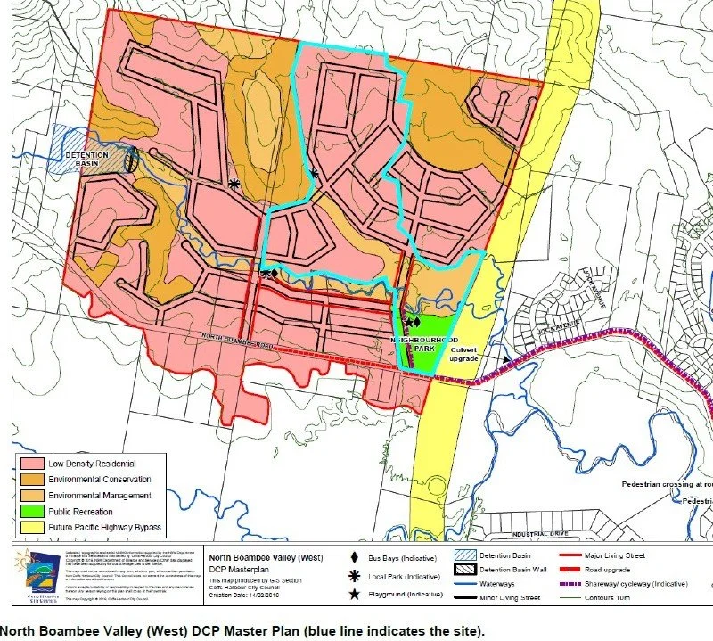 North Boambee Valley, Landscape Master Plan  design