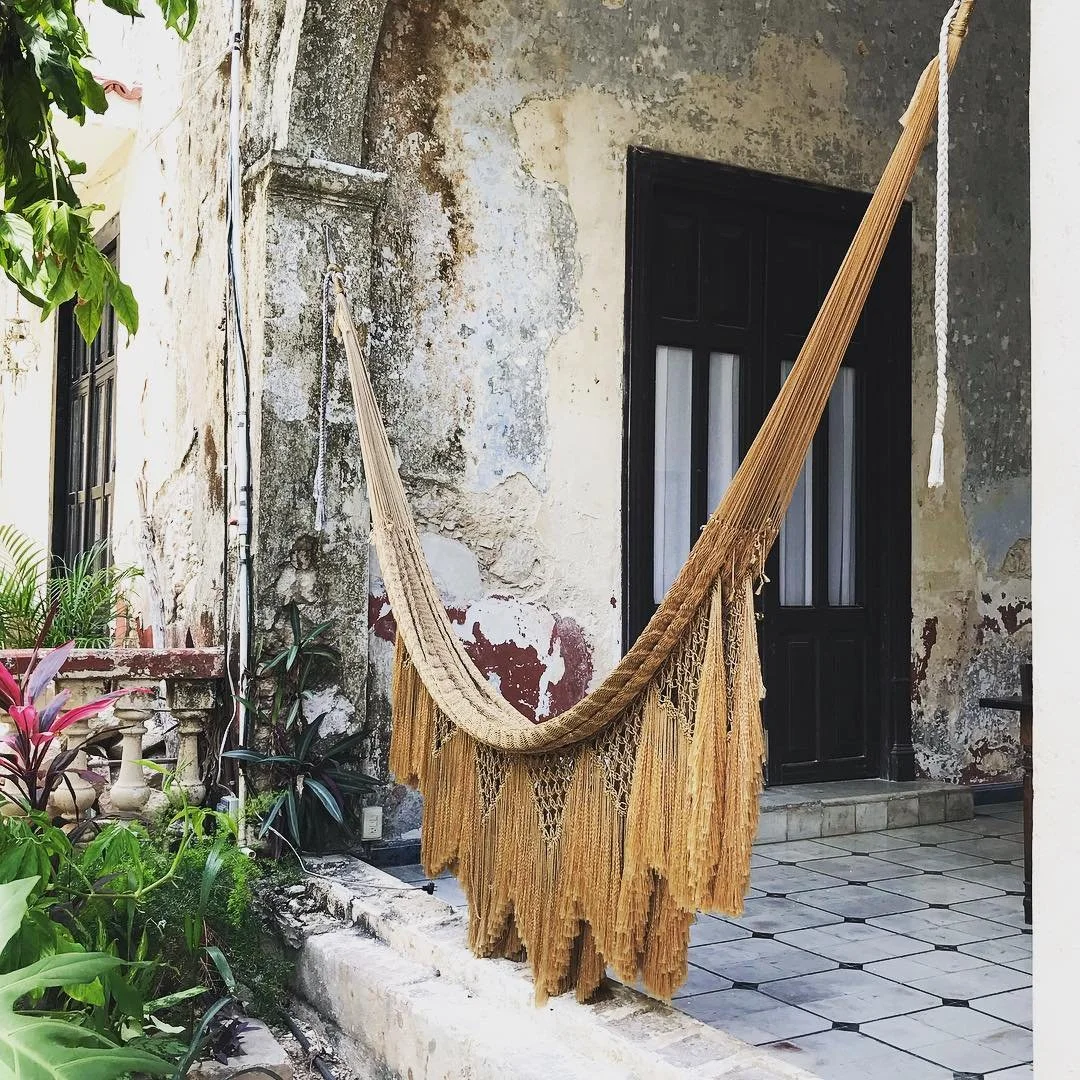 Valladolid &mdash; Study II

Hammock

The hammock is not furniture here.

It is architecture for the body &mdash; suspended between walls, responding to heat, air, and light.

A different rhythm of inhabiting space.

&mdash;

Scent notes
Cotton fibre