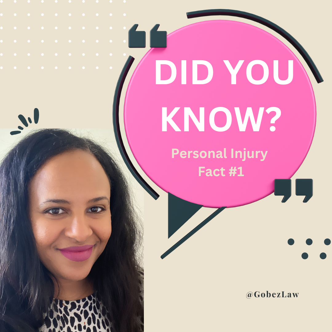 Personal injury fact no.1 highlighted in an informative graphic.