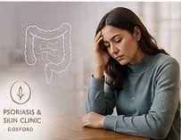 Woman illustrating the connection between stress, gut health and intestinal permeability