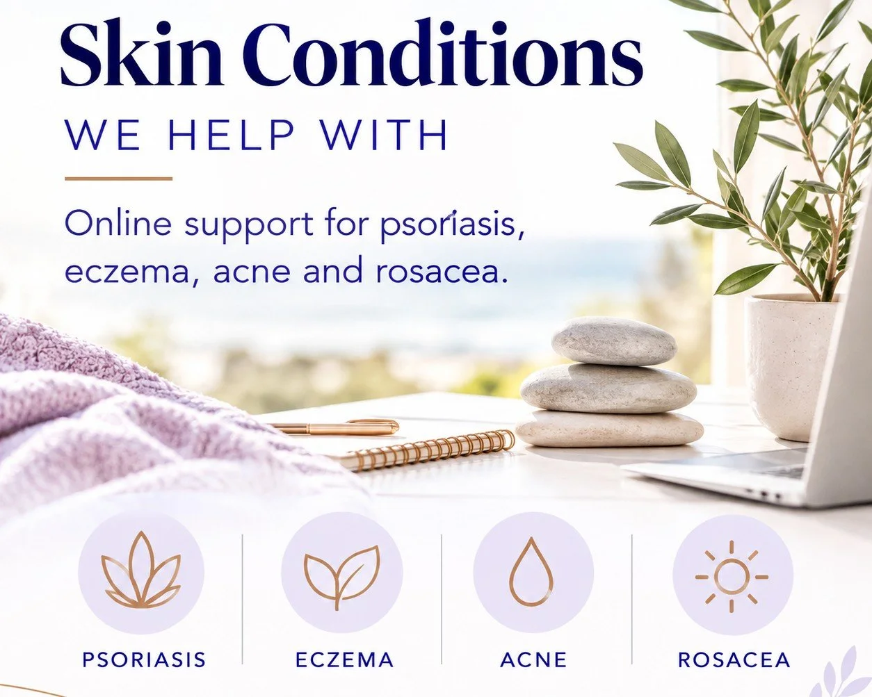 online support for psoriasis, eczema, acne, resacea