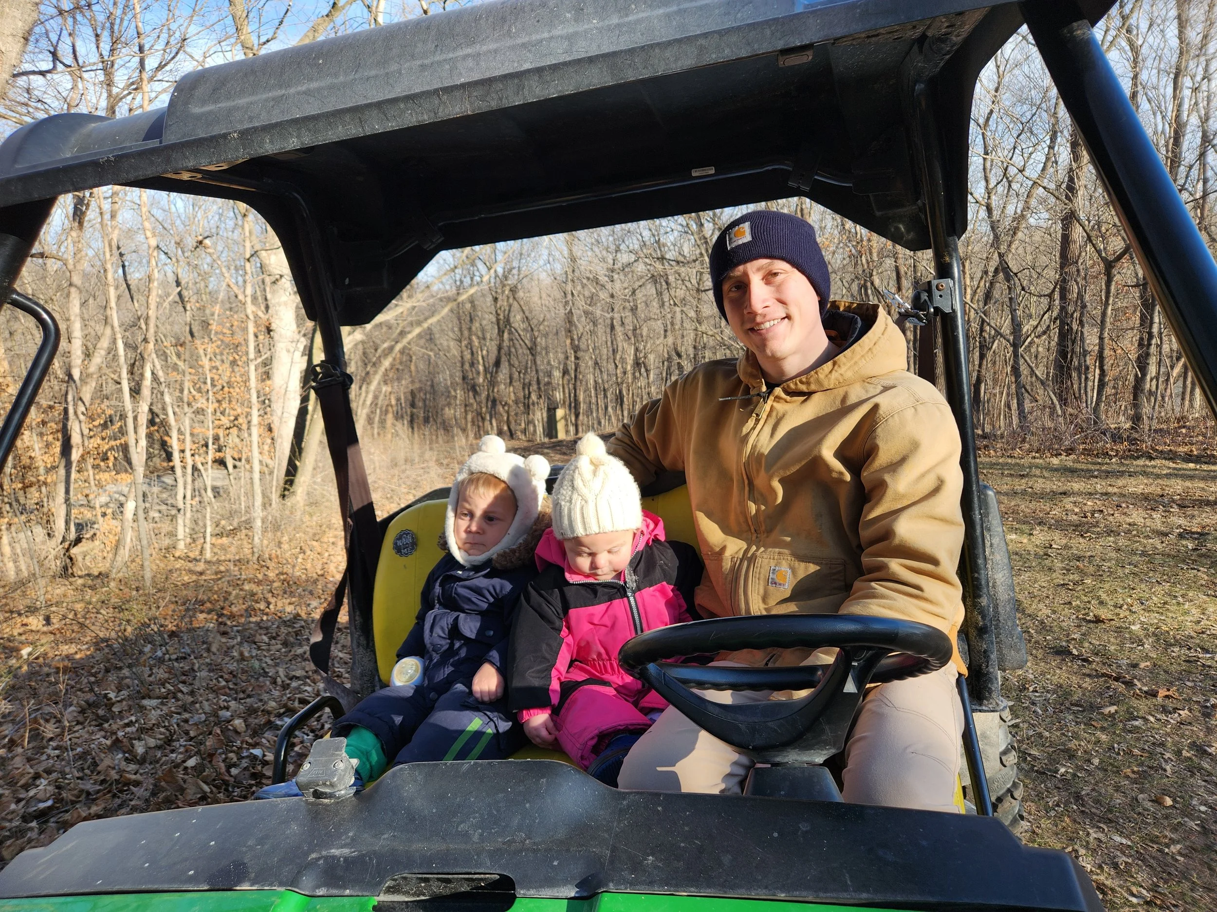 Joe with his children