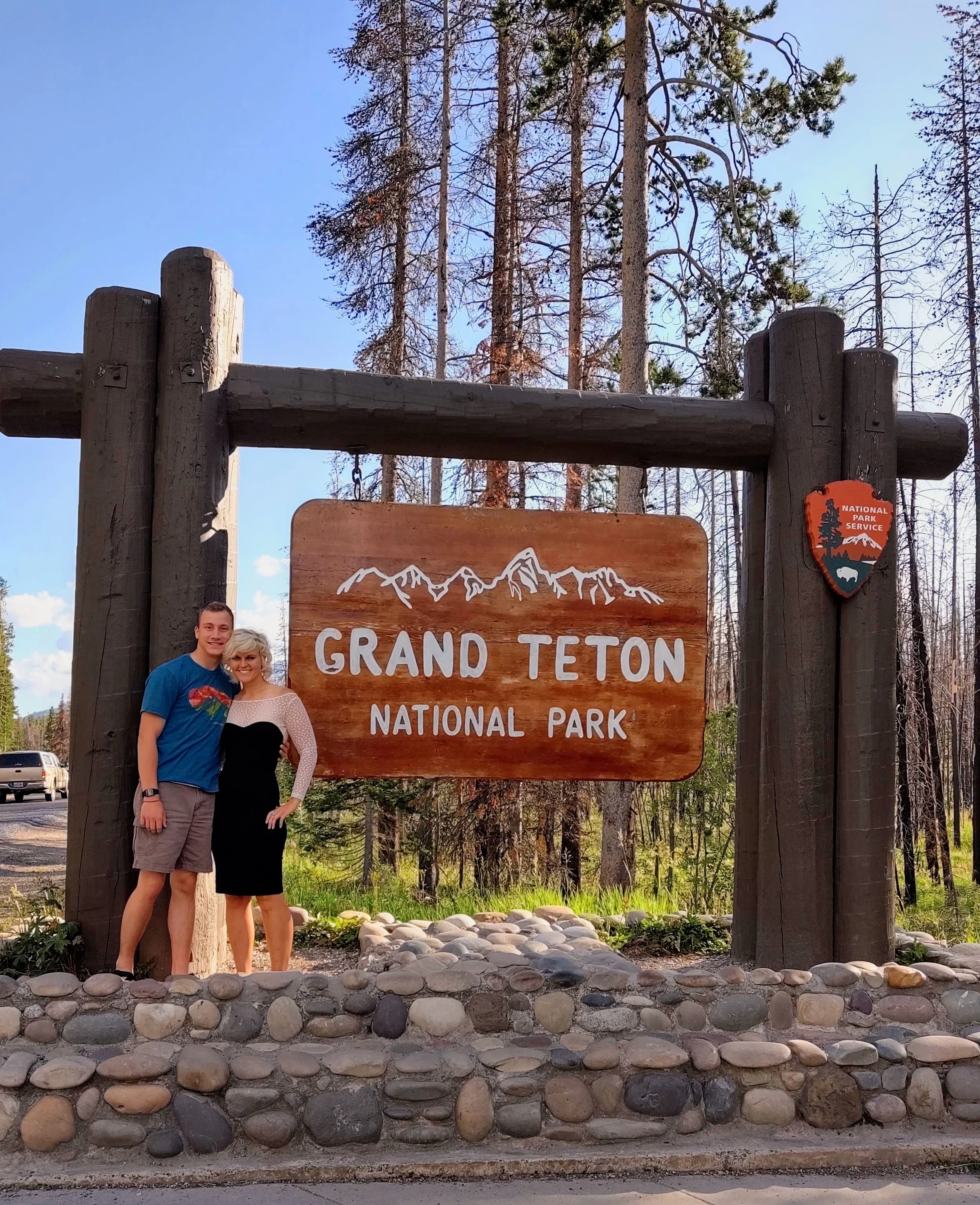 Joe and Sarah-Marie in the mountains