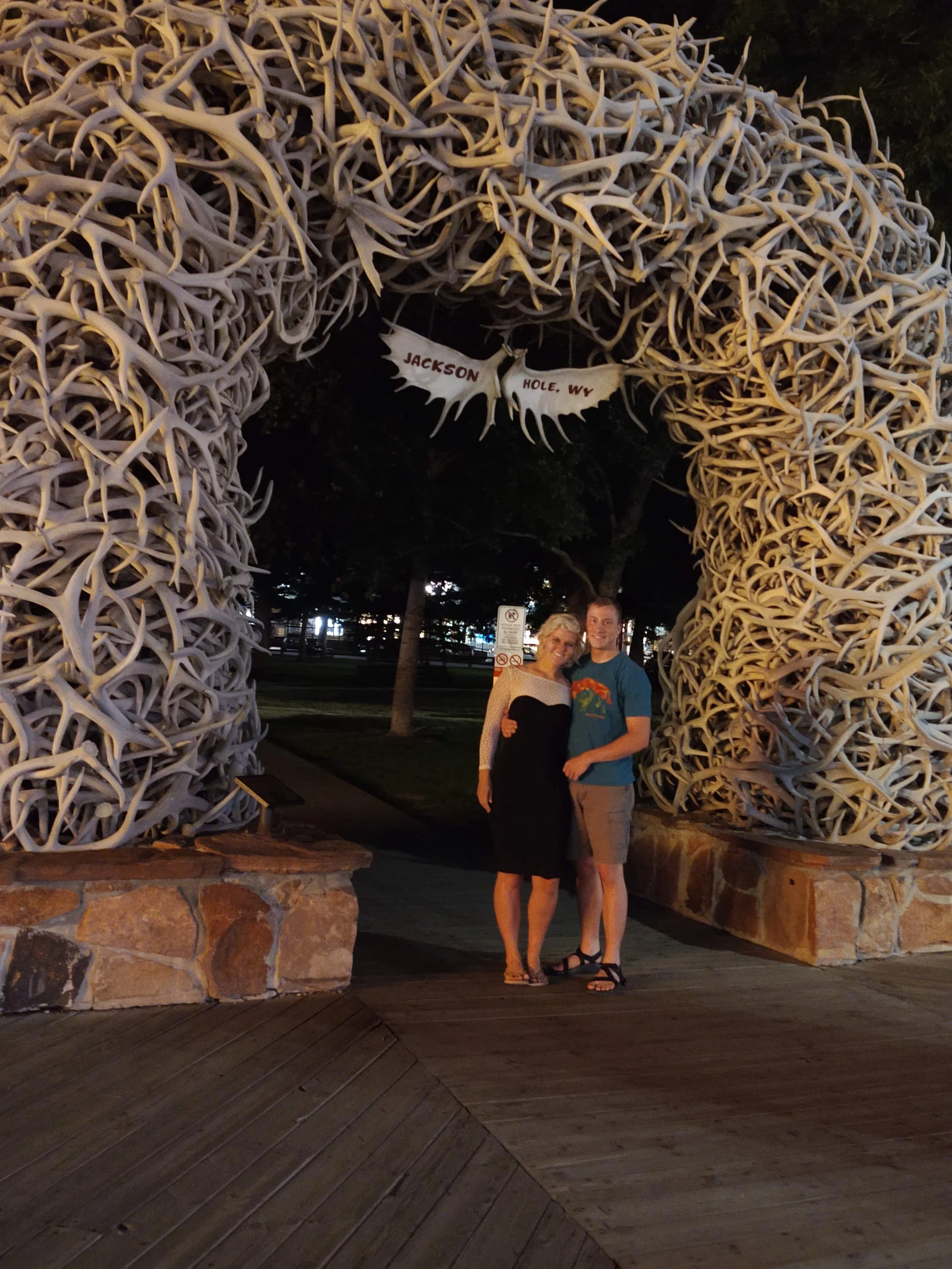 Jackson Hole antler arch