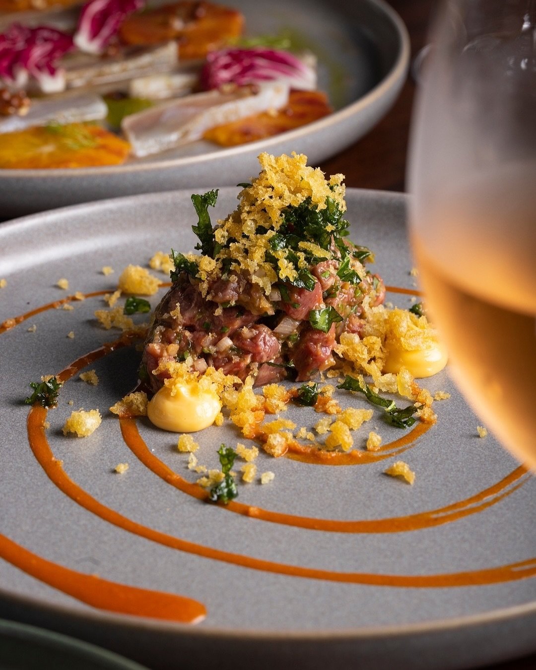 Margaret River beef tartare, egg yolk