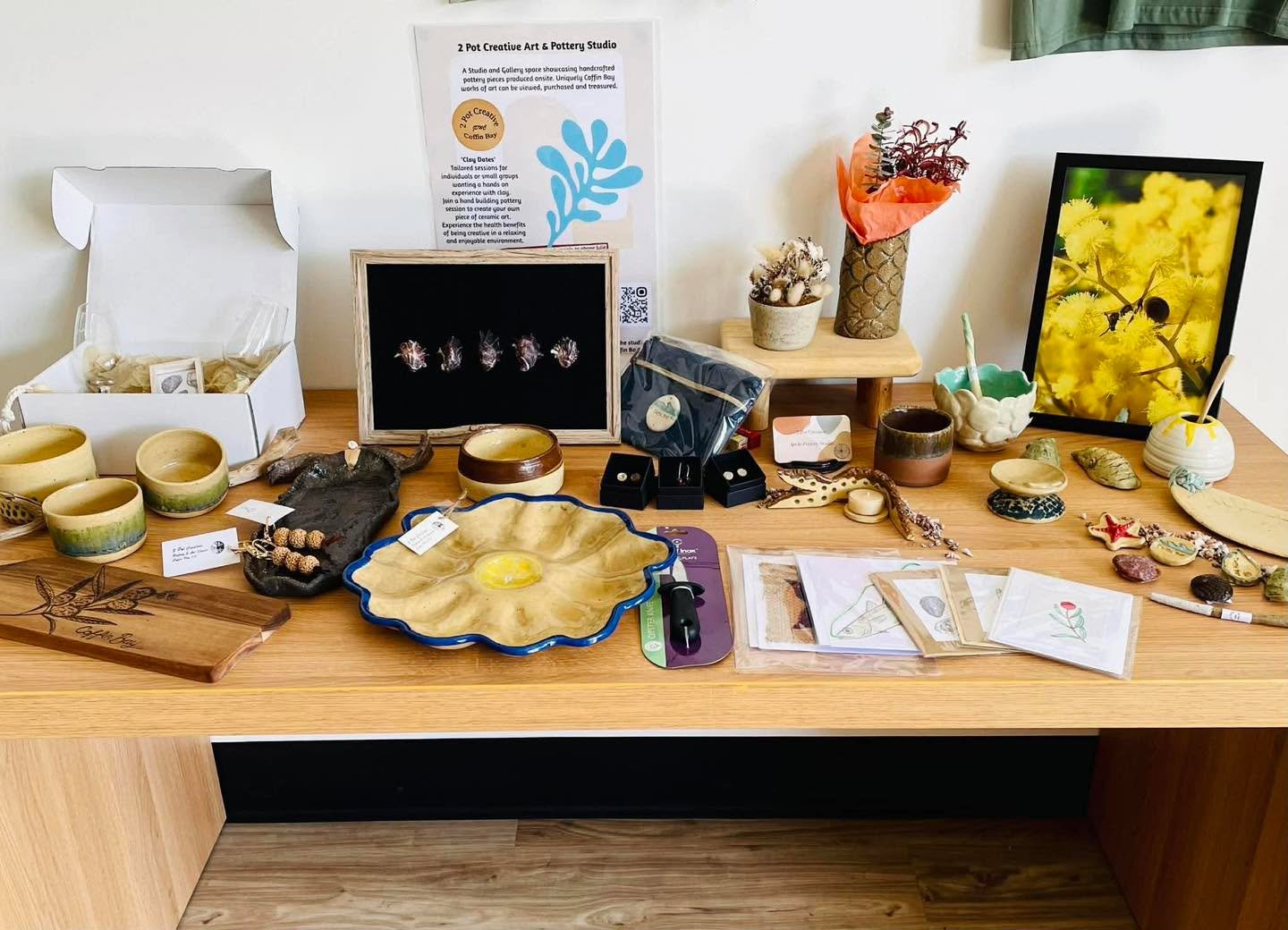 Open today from 11.30am. Locally made jewellery, candles, pottery, toys, herbal medicine and macrame. Locally designed and printed apparel and headwear. 

hippysunday_handmade daughters_of_eve__ 2potcreative.coffinbay eyrepeninsula.candles