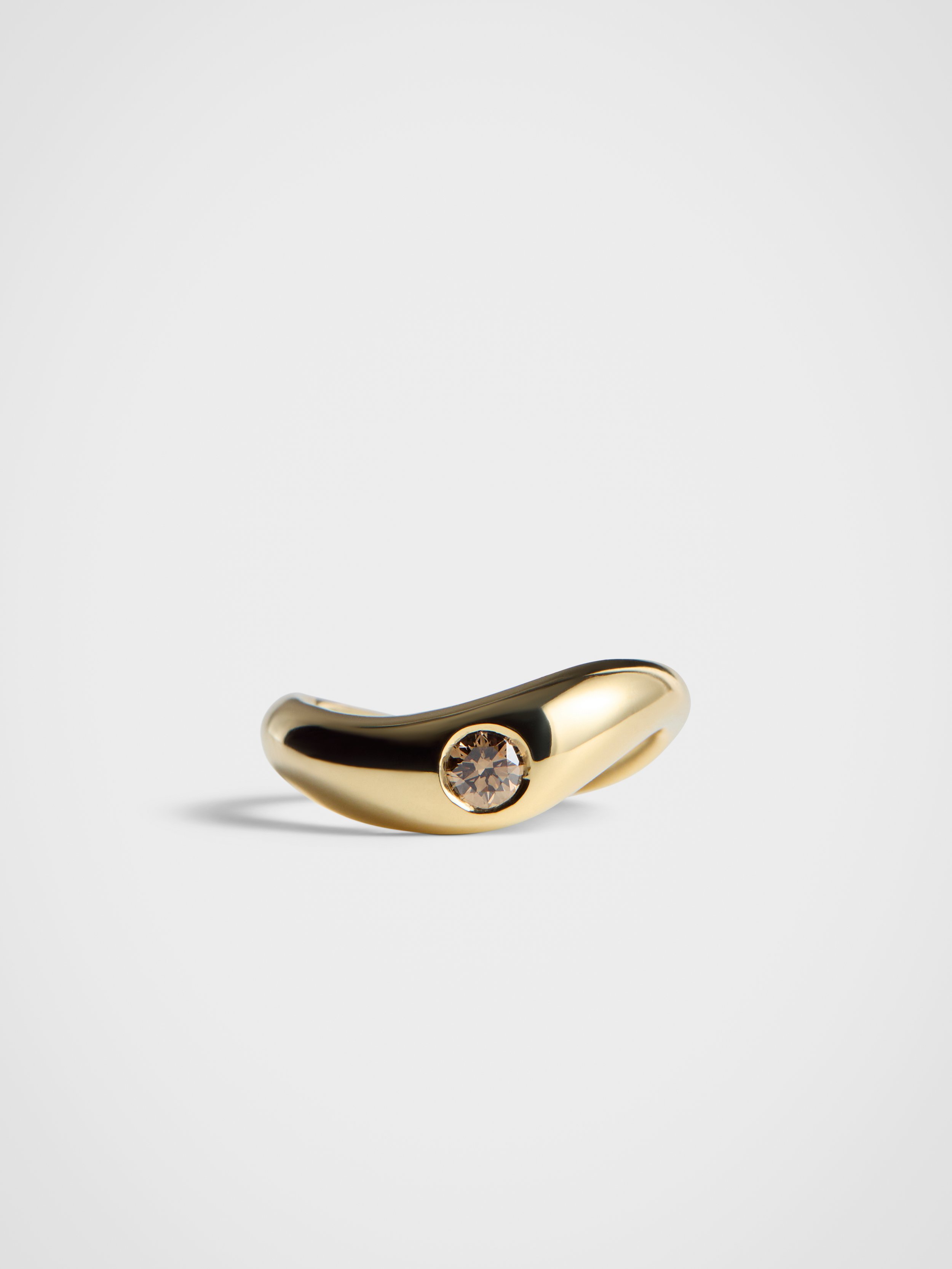 DROP SOLITAIRE RING - COGNAC DIAMOND