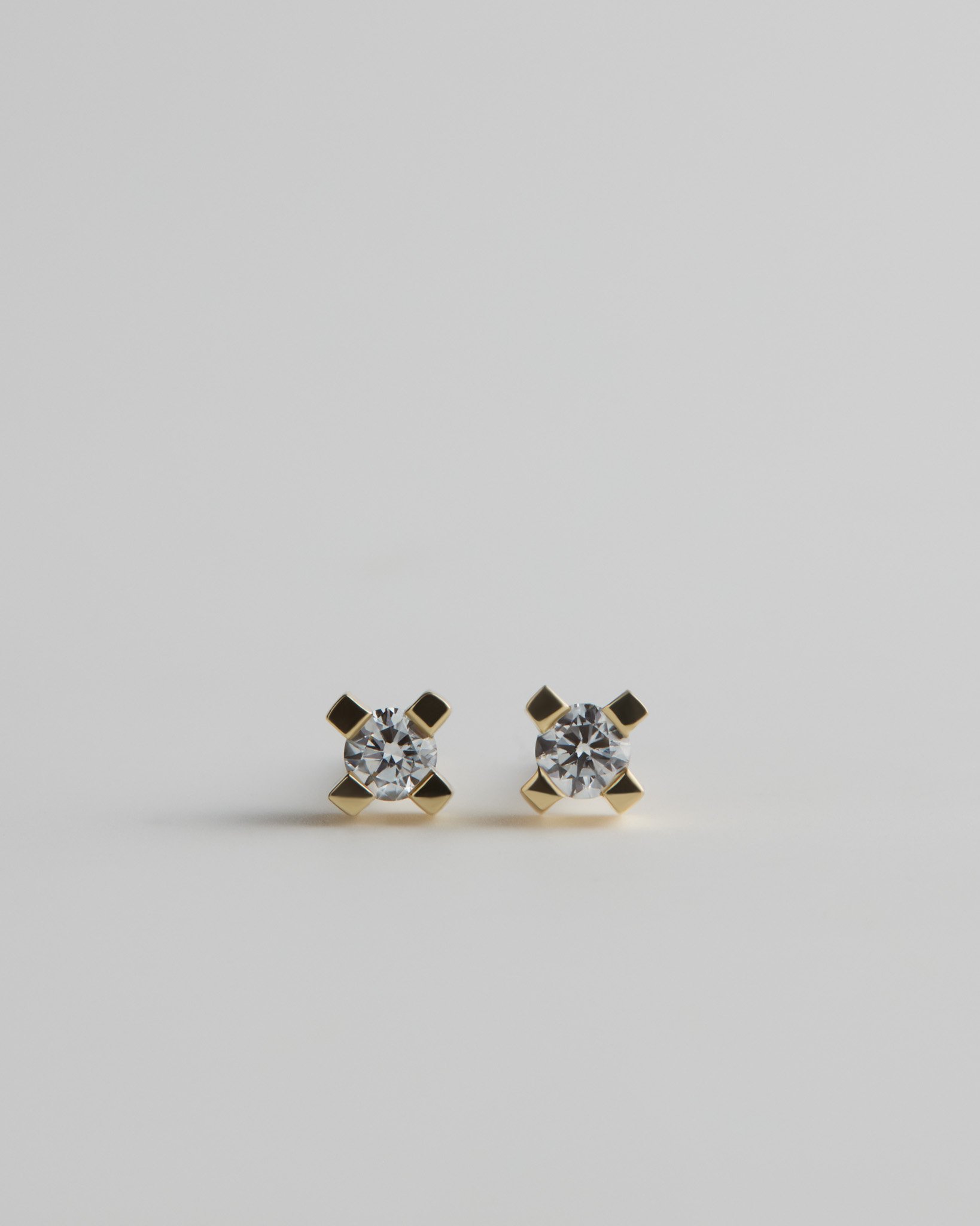 AUDREY STUDS - WHITE DIAMOND