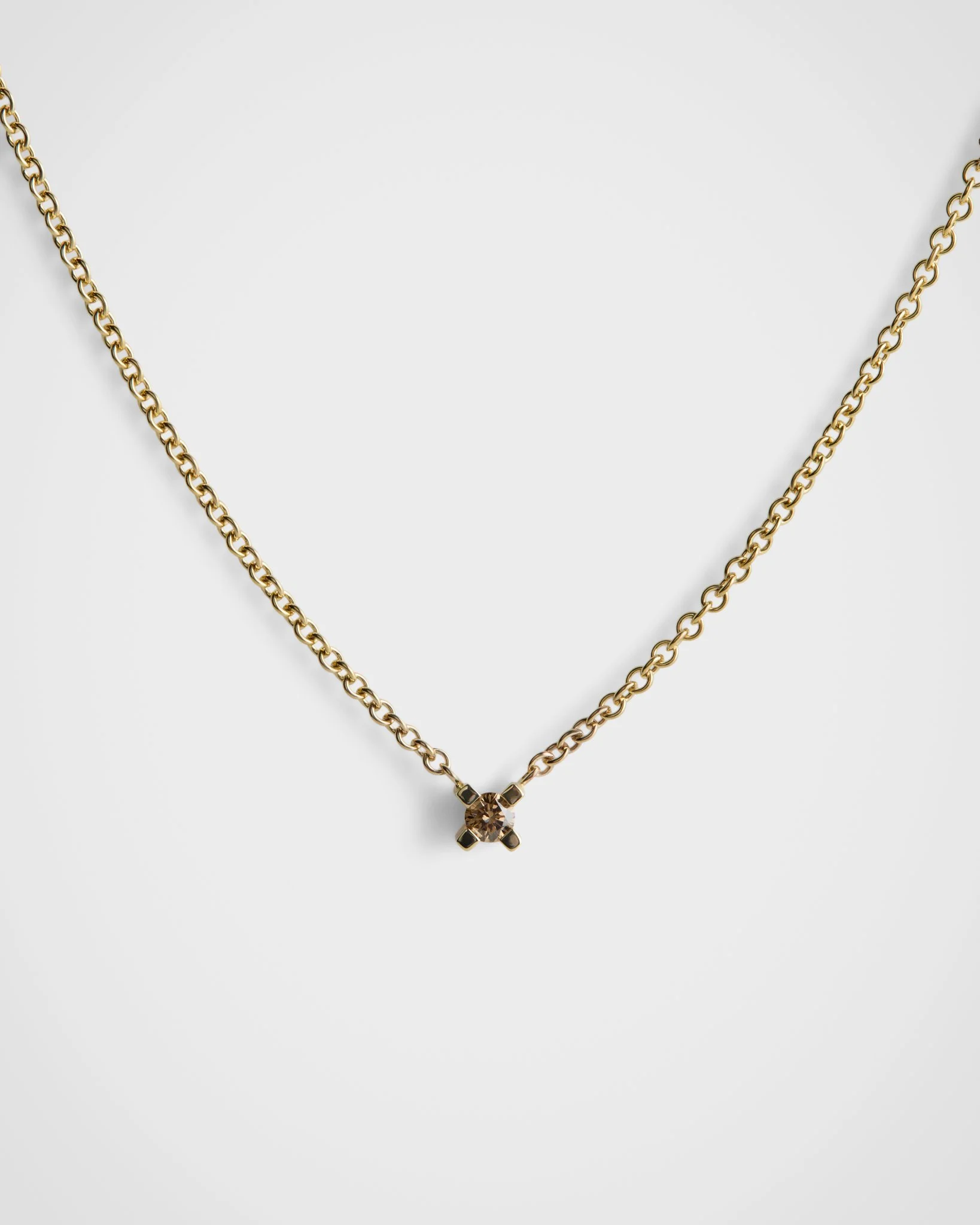 AUDREY NECKLACE - COGNAC DIAMOND