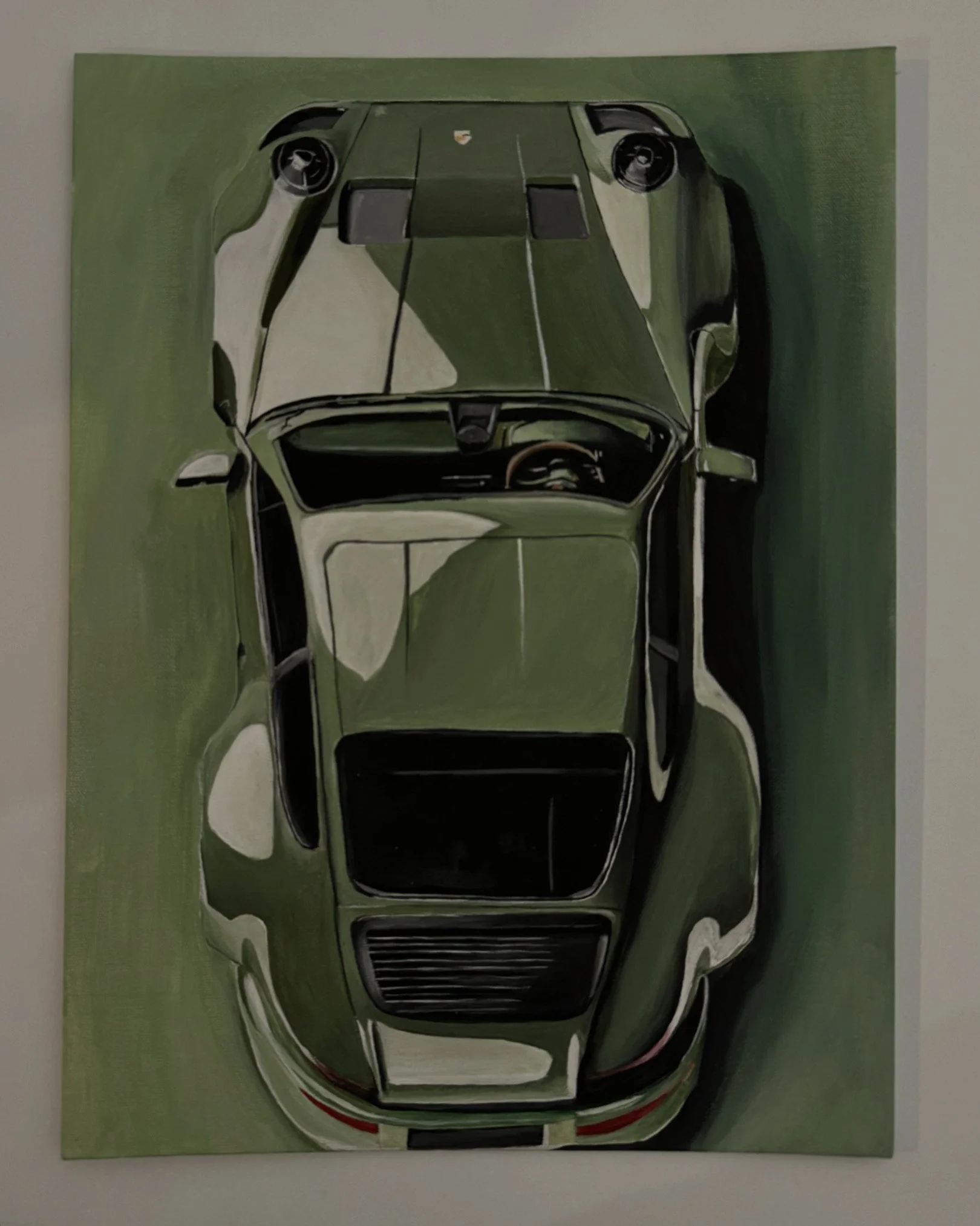 Acrylic On Canvas - Porsche 911