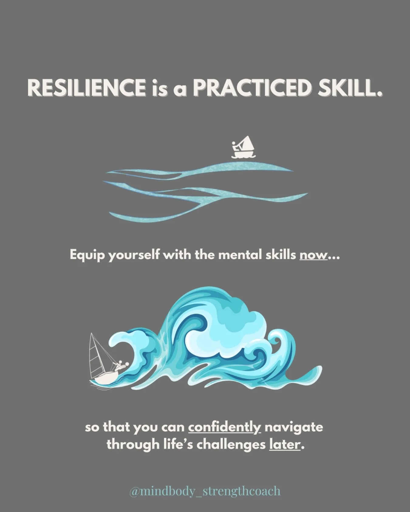 Mental skills shouldn’t just be band-aids you can slap on top of chronic stress, burnout, or anxiety.
Mental skills should be practiced over time to enhance your resilience and self-confidence.
A lot of us don’t seek help until we&rsquo