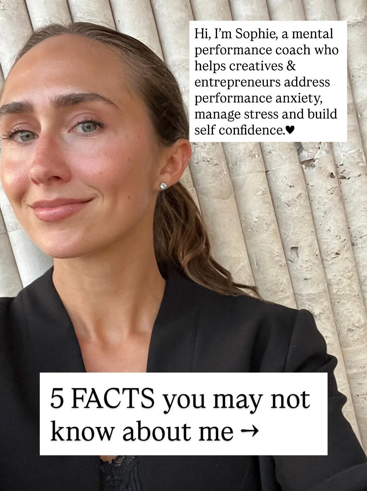 So happy you’re here!🩵
Keep following along if you’re looking for
- tools for stress relief🔧
- a positive corner of this app ✨
- a science-backed approach to performance anxiety🧠
- methods to build resilience and self-confidence 🪩
-