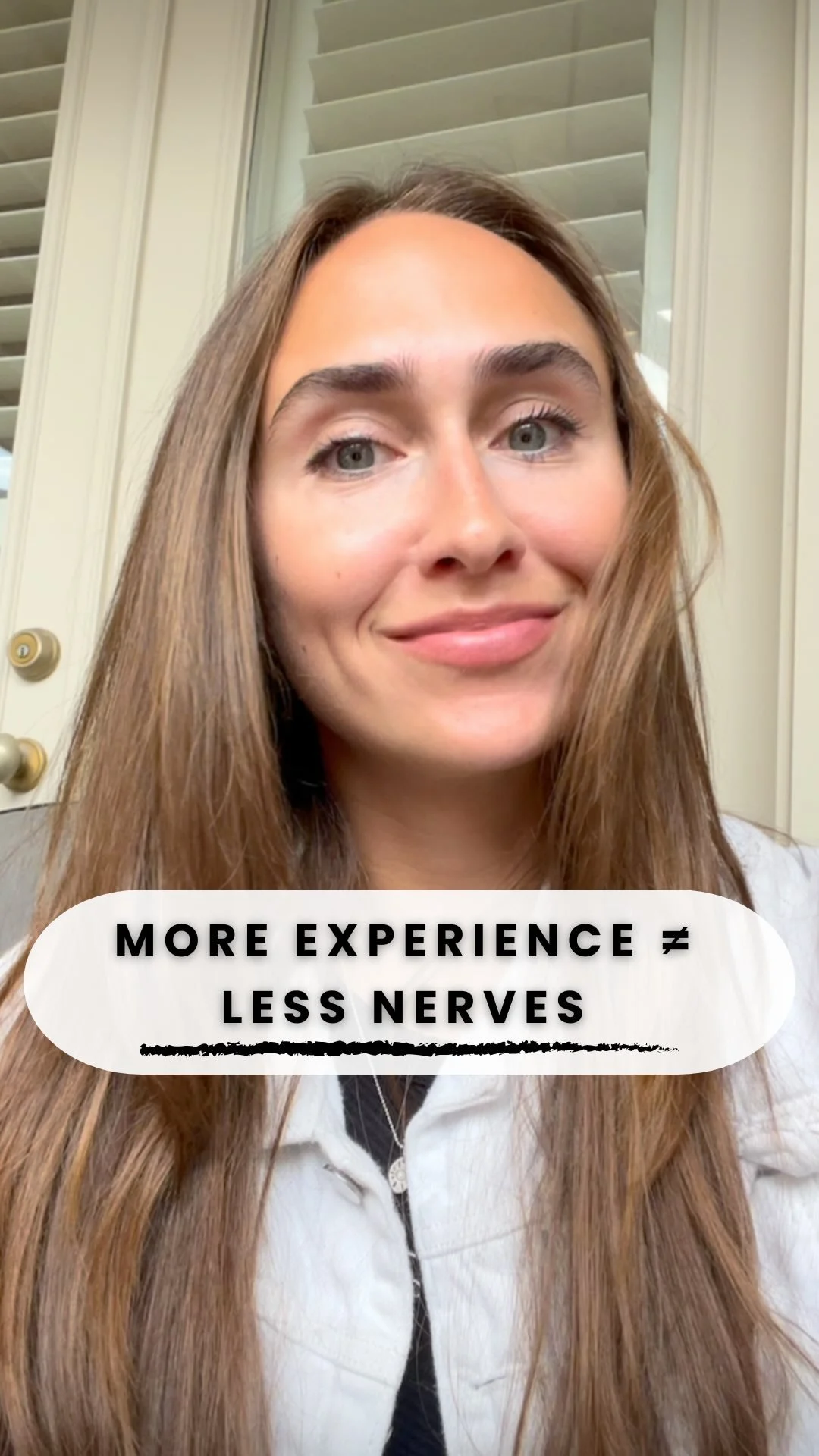 More experience ≠ less nerves
The “incorrect” advice I got when it came to performance anxiety: “just get more experience and your performance anxiety will go away.”🫥
Sounds logical, right? But here’s why that advi