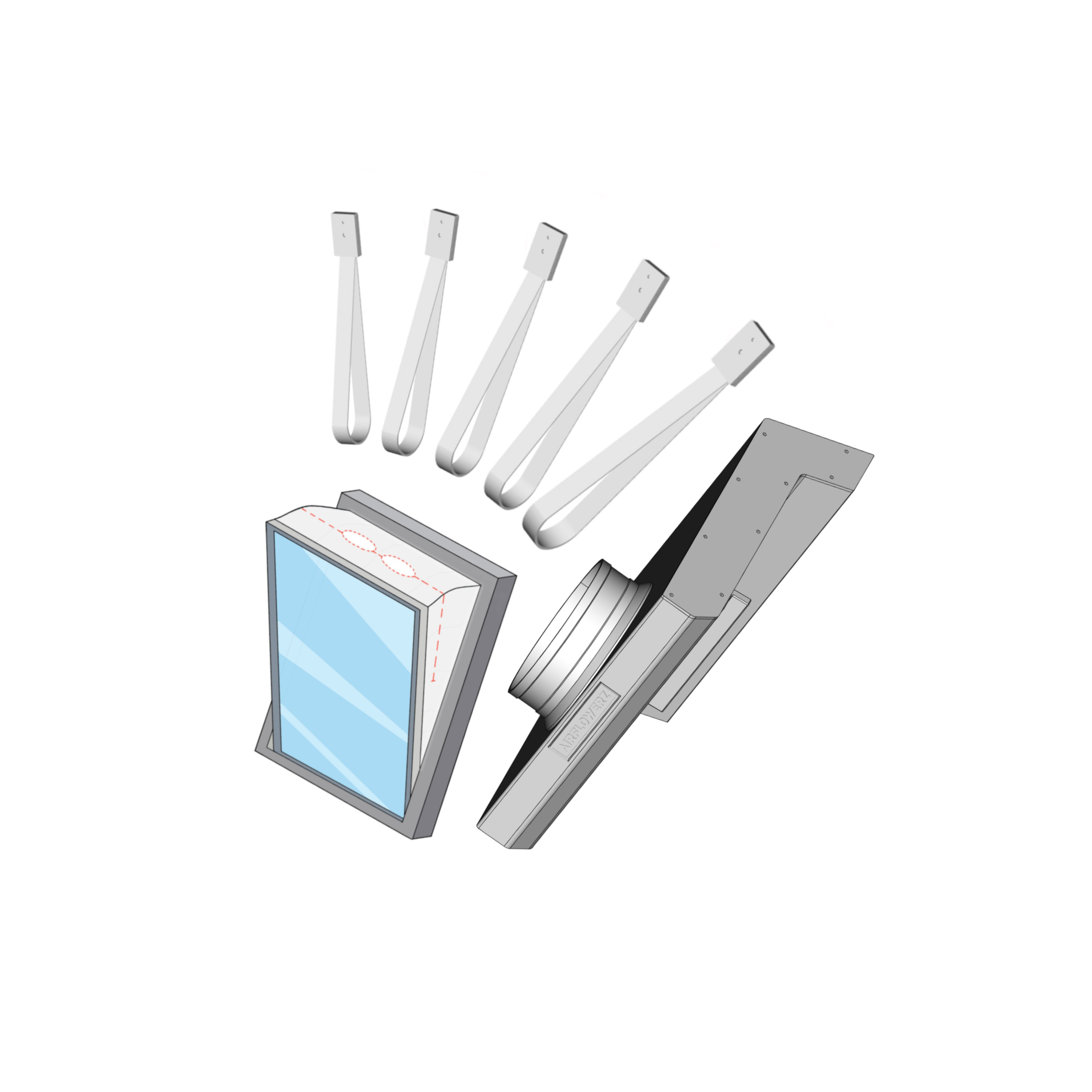 Abluftsystem Airflowerz (Komplett Set 150mm)