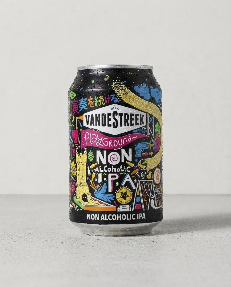 Vandestreek Playground alcohol-free IPA - Dutch craft beer with tropical hops