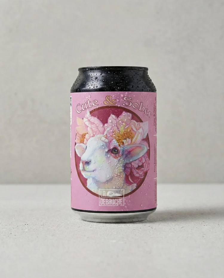 La Debauche Cute & Sober alcohol-free sour - French raspberry Berliner Weisse