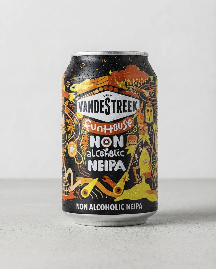 VandeStreek Funhouse alcohol-free NEIPA - Dutch hazy IPA with tropical hops