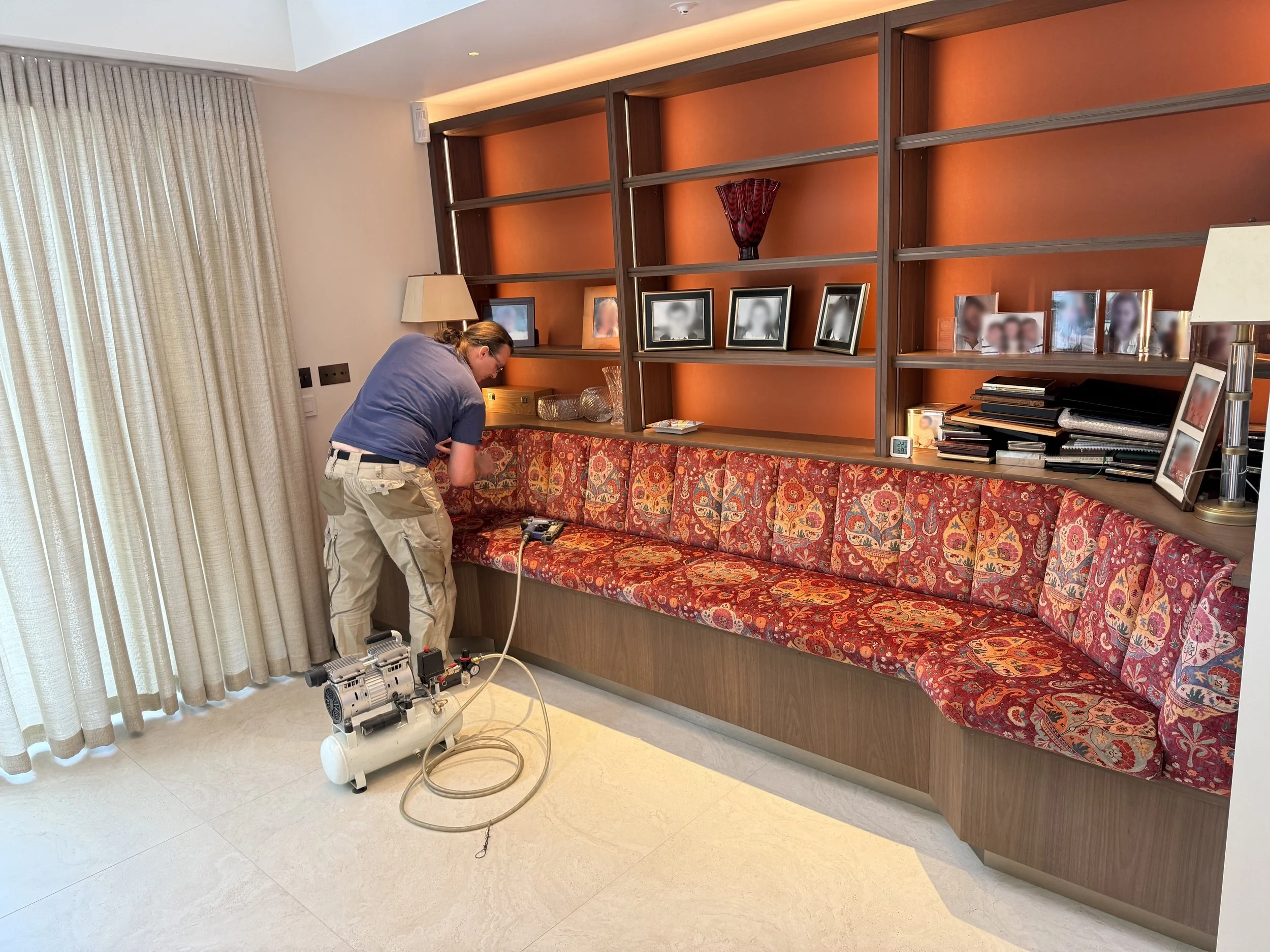 Returning With Upholstered Sections