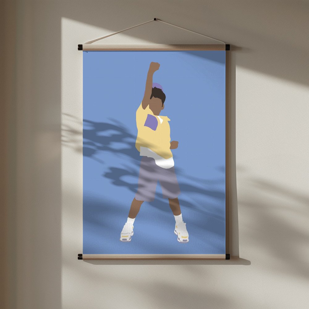Minimalistischer Kunstdruck „Kevin“ für Baby- und Kinderzimmer