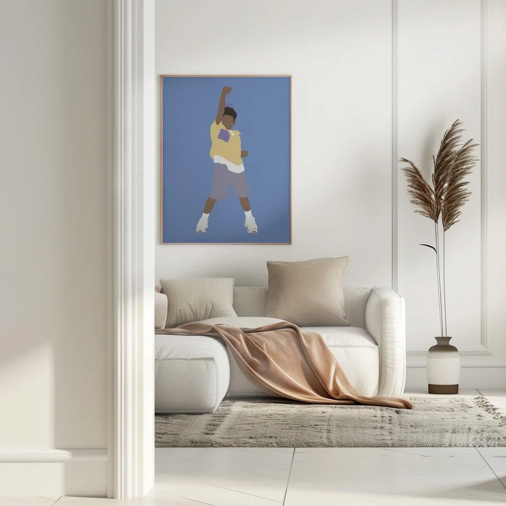 Kevin Poster für Kinderzimmer im skandinavischen Stil