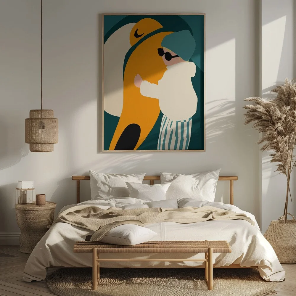 Liebevoller Kunstdruck „Carl und sein Tukan“ fürs Babyzimmer