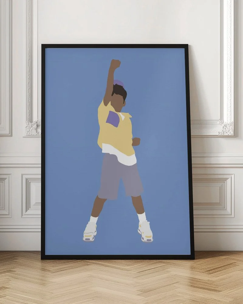 Kevin Poster für Kinderzimmer im skandinavischen Stil