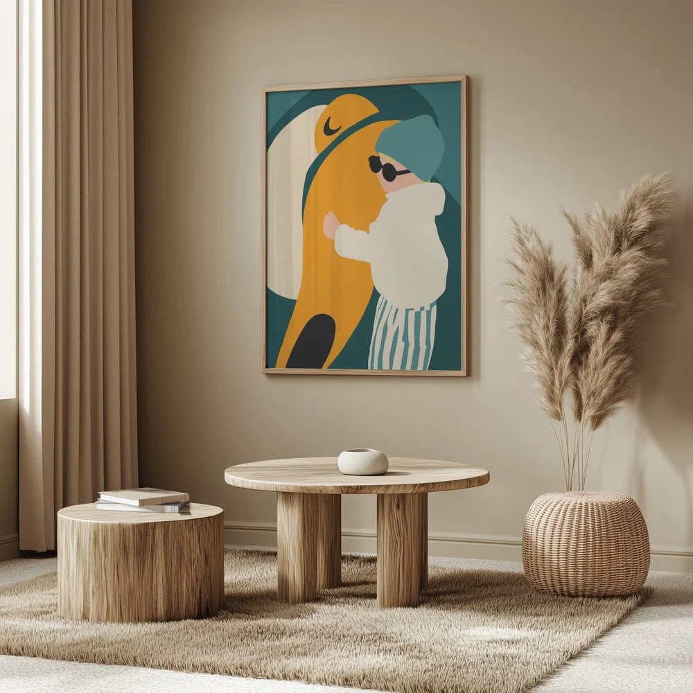 Liebevoller Kunstdruck „Carl und sein Tukan“ fürs Babyzimmer