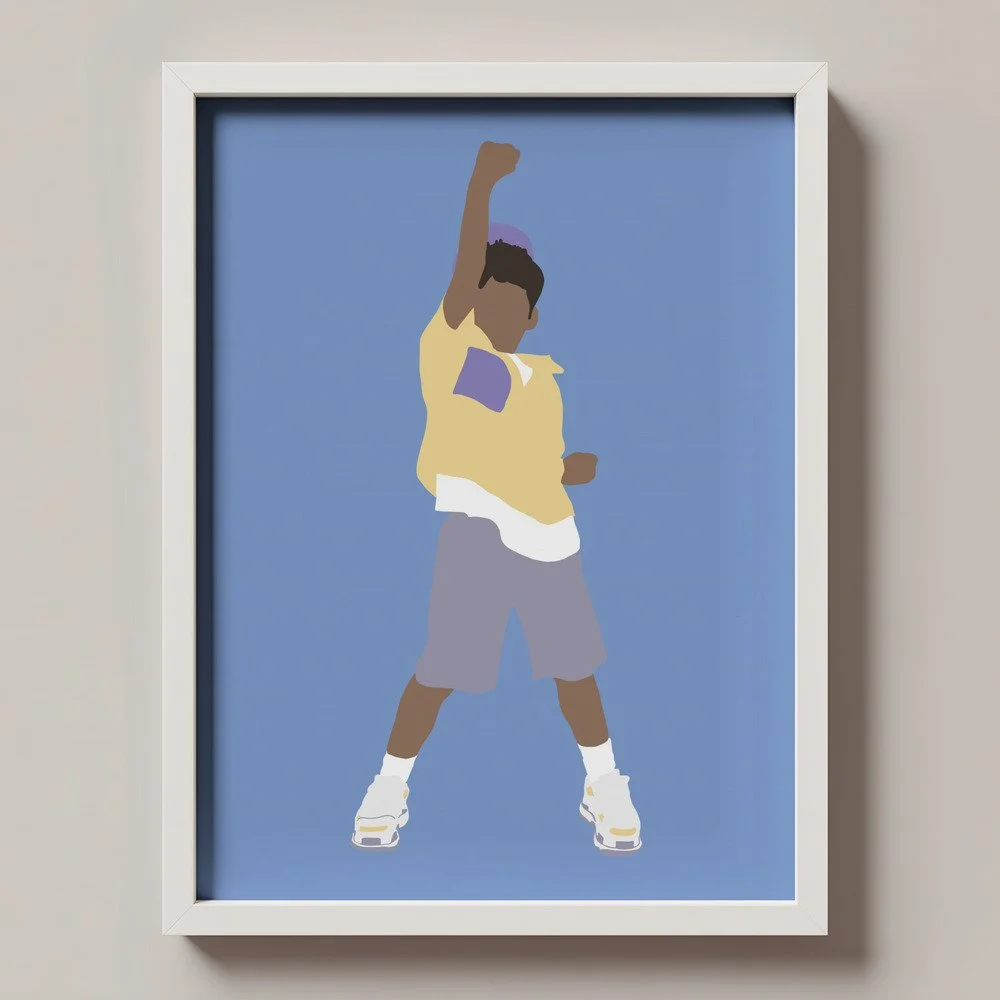 Minimalistischer Kunstdruck „Kevin“ für Baby- und Kinderzimmer