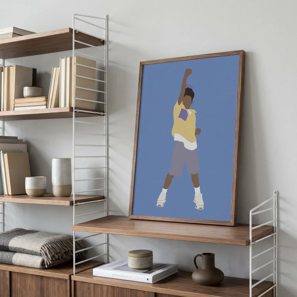 Kevin Poster für Kinderzimmer im skandinavischen Stil