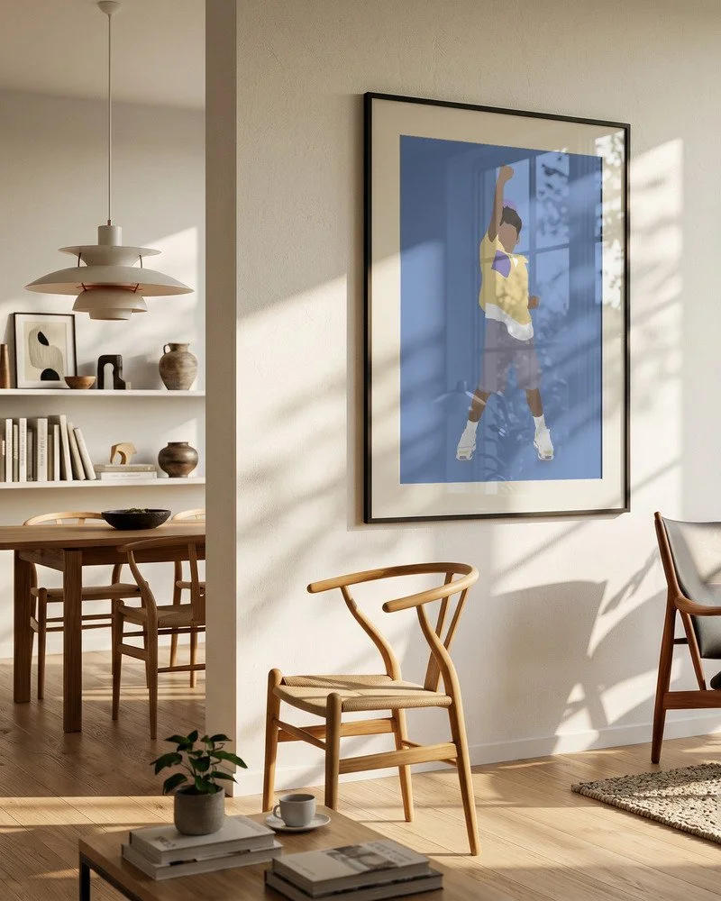 Skandinavische Kinderzimmer Deko mit Kevin Kunstdruck
