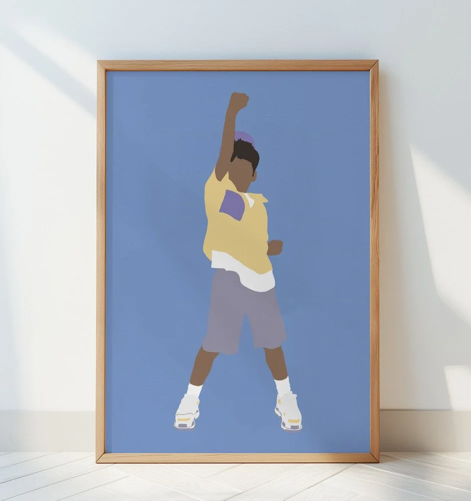Kevin Poster für Kinderzimmer im skandinavischen Stil