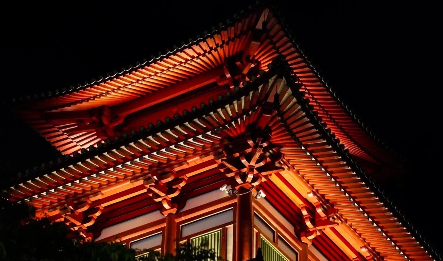 Traditional Singapore shophouse at night – Travel Stills by Dario Caduff