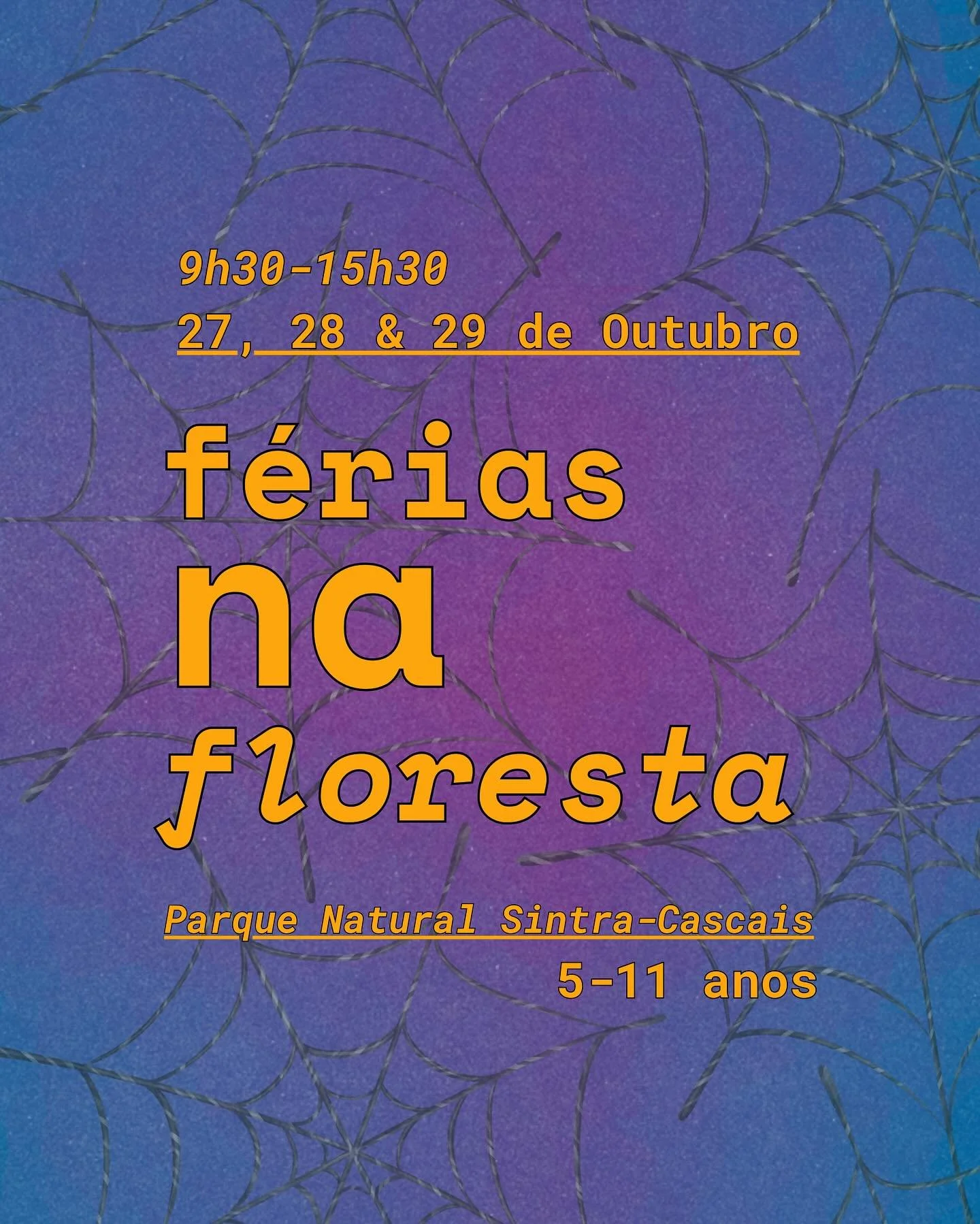 🍂✨ Neste Outono vamos viver tr&ecirc;s dias de magia na floresta!

As crian&ccedil;as dos 5 aos 11 anos s&atilde;o convidadas a seguir trilhos de descoberta, onde o fogo nos re&uacute;ne e a floresta acompanha. Entre clareiras e caminhos, vamos ouvi
