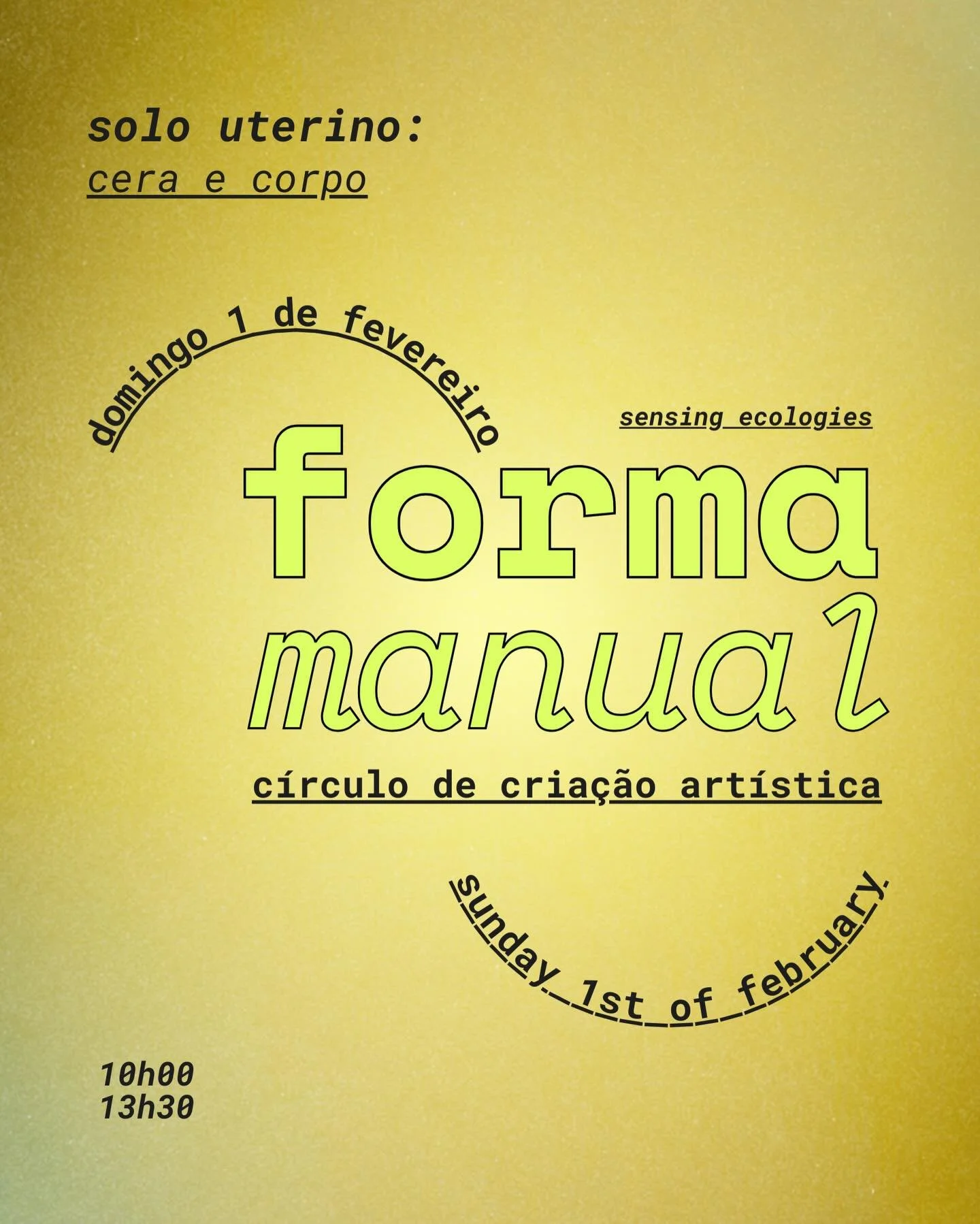 Domingo 1 de fevereiro, das 10h30 &agrave;s 14h00, reunimo-nos na Pedra Amarela para o primeiro c&iacute;rculo do ano da Forma Manual. Neste encontro exploramos o final do inverno como tempo de gesta&ccedil;&atilde;o. Nesta altura do ano, podemos obs