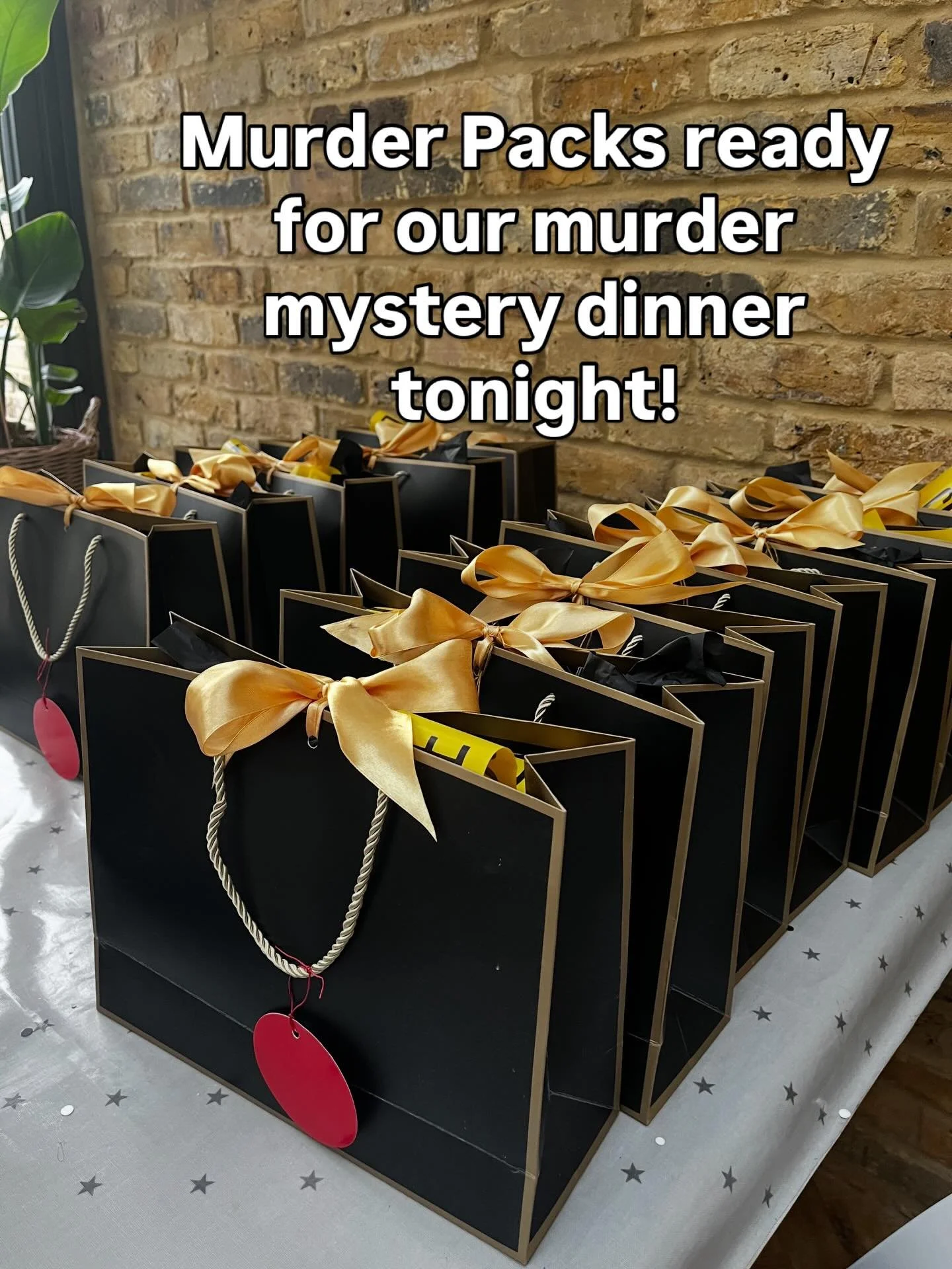 So excited for our murder mystery dinner 🥘 tonight.  Murder packs are ready&hellip;..this is the last event of the year for A Murder for Miss Hortense! And what a way to celebrate it 🥳. If you are coming tonight I&rsquo;m looking 👀 forward to seei