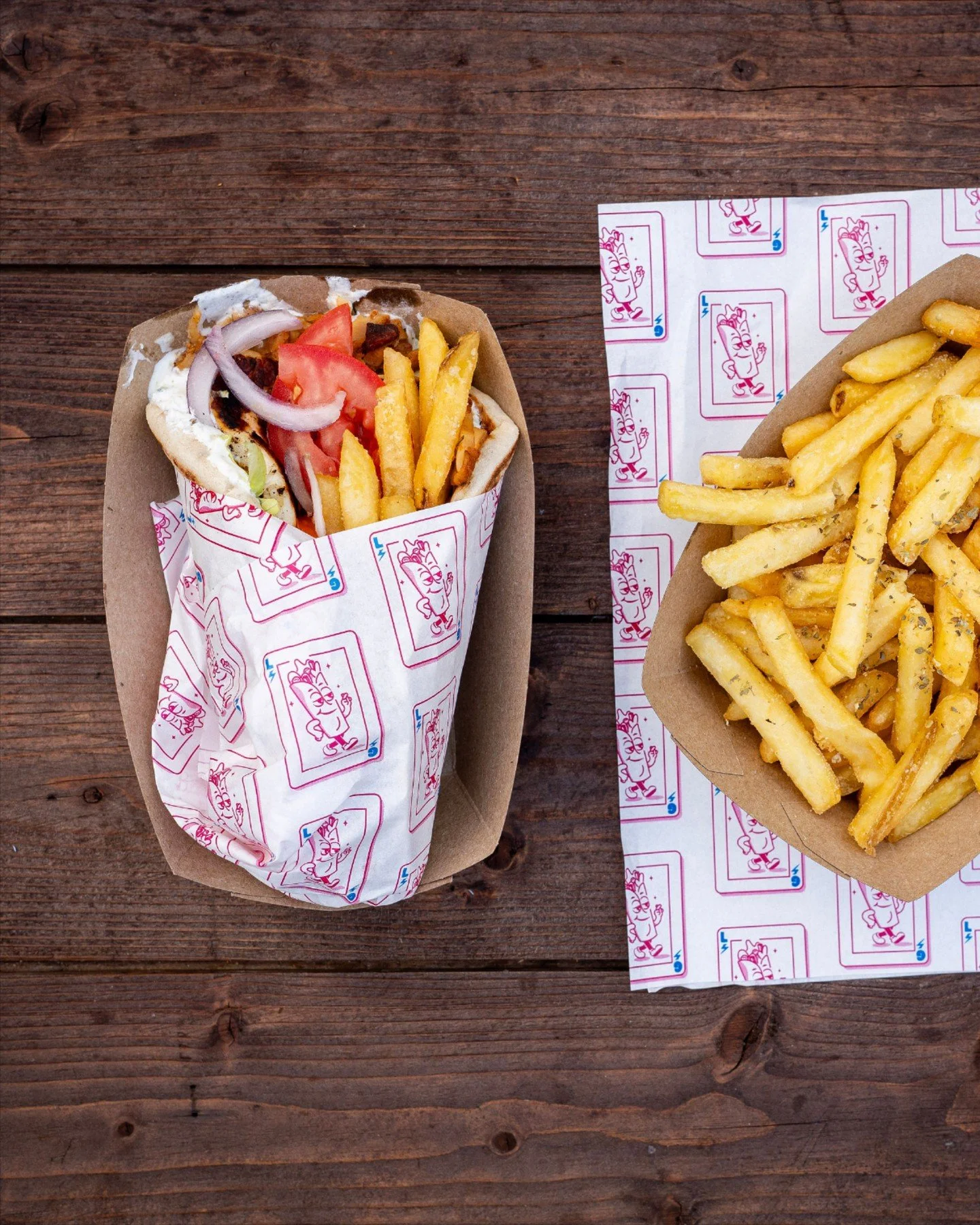 Chicken or Halloumi Gyro?
Have both!
