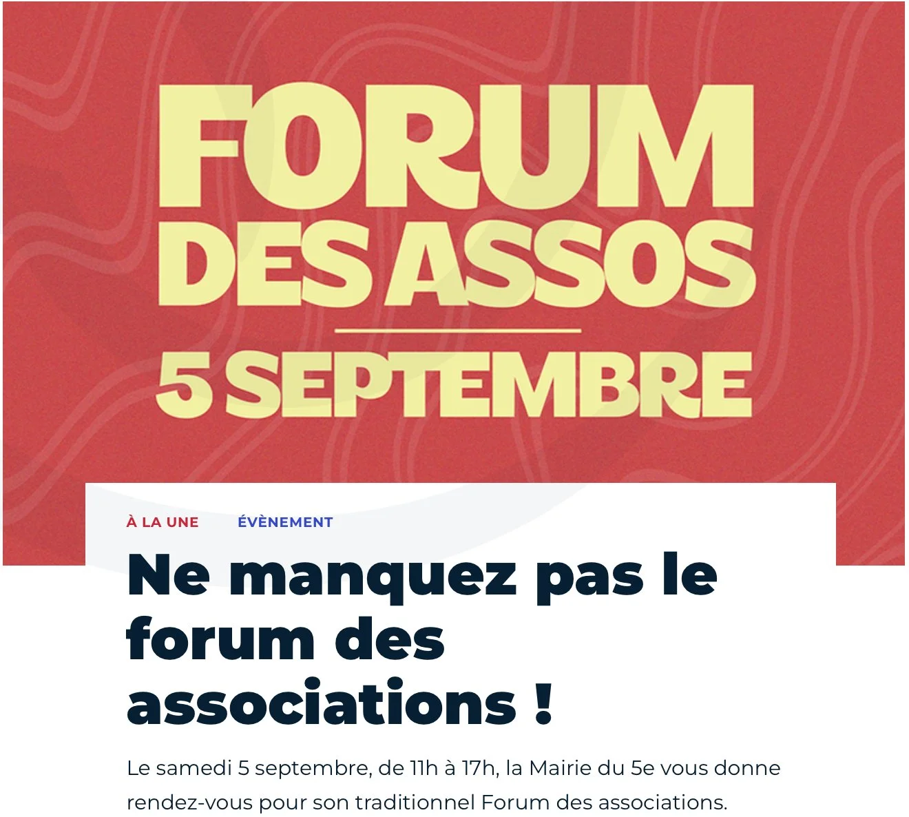 Forum des Associations