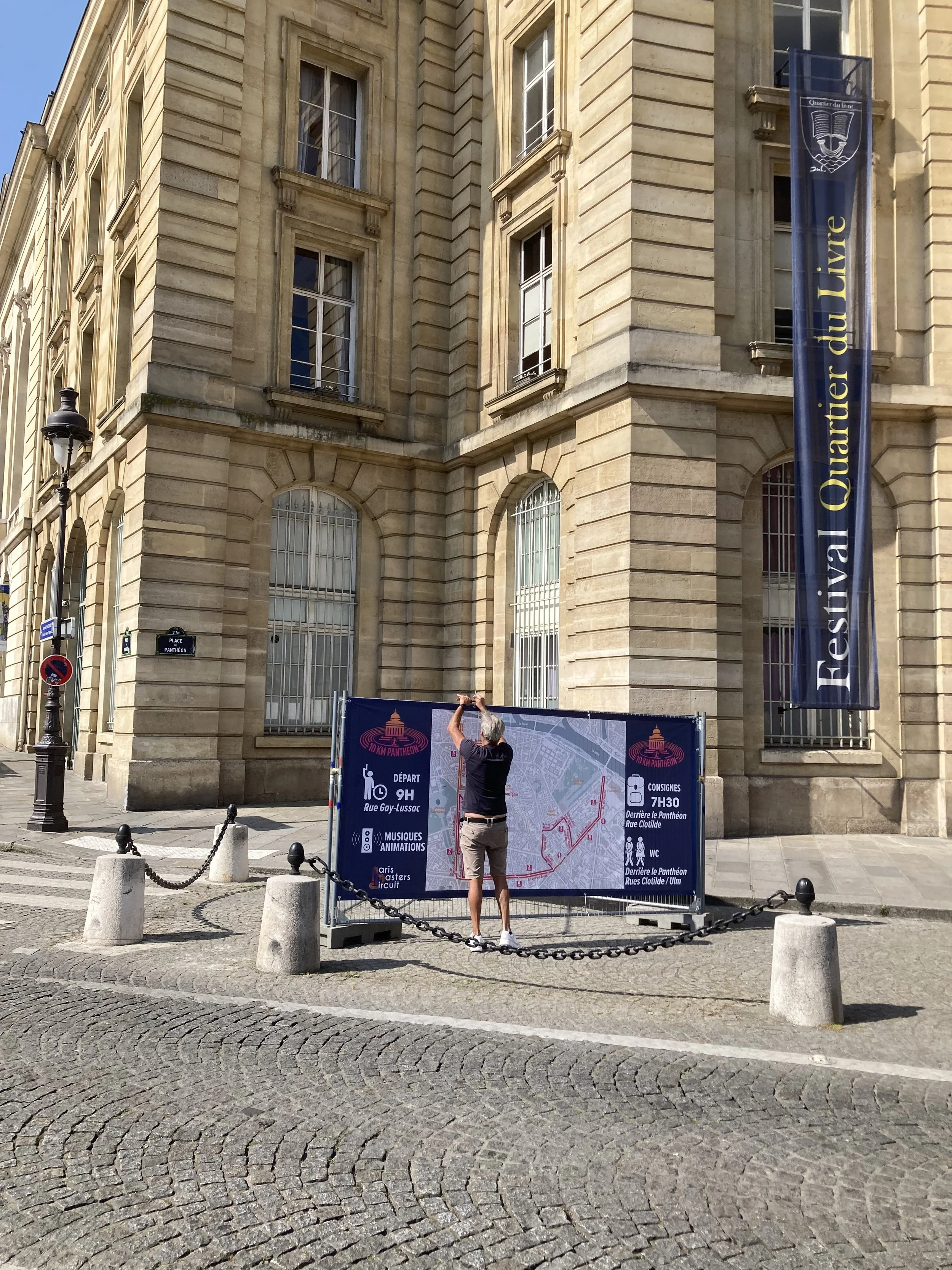 Parcours devant la mairie